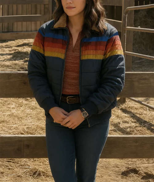 The Last of Us Isabela Merced Puffer Jacket - Front