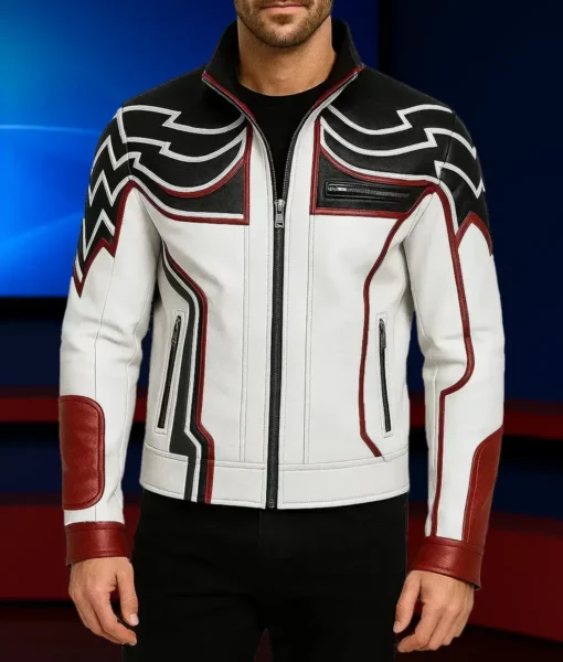 Jin Kazama Leather Hooded Jacket | TLC