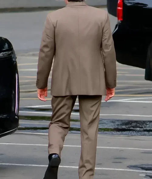 Paper Tiger Adam Driver Brown Suit - Back
