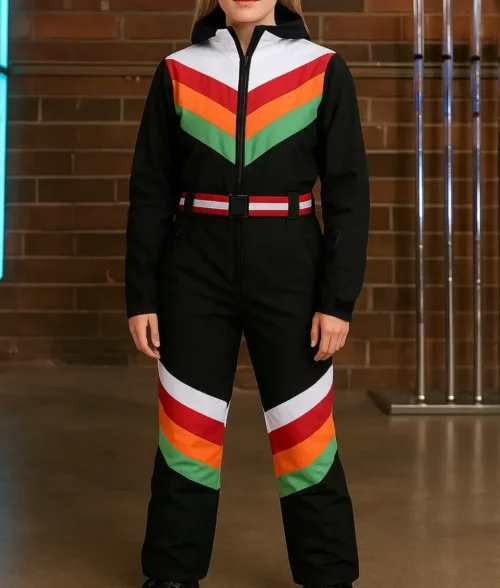 The Voice Kelsea Ballerini Black Ski Suit - Front