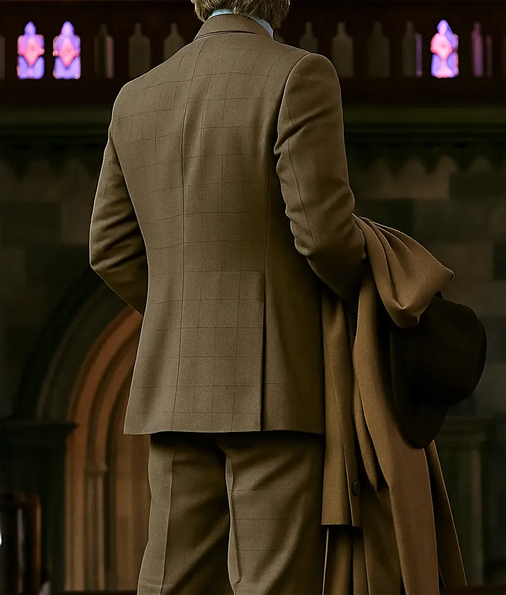 Wake Up Dead Man Daniel Craig 3 piece Suit - Back