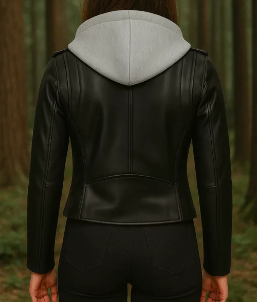 Clown in a Cornfield Katie Douglas Biker Jacket - Back