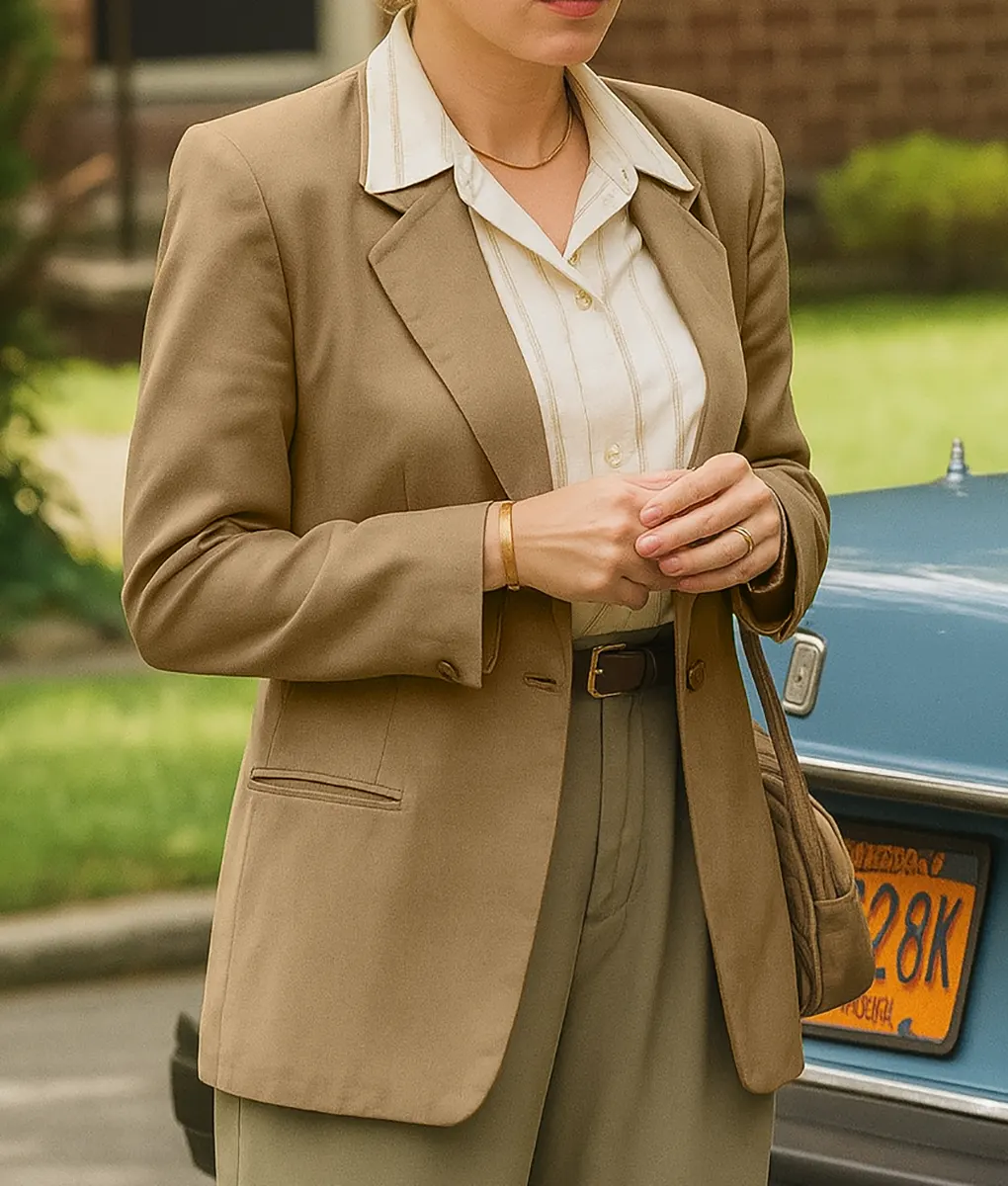 Paper Tiger Scarlett Johansson Brown Blazer - Side