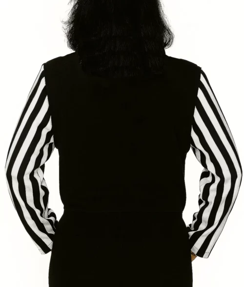 Selena Quintanilla Zebra Stripes Cropped Jacket - Back