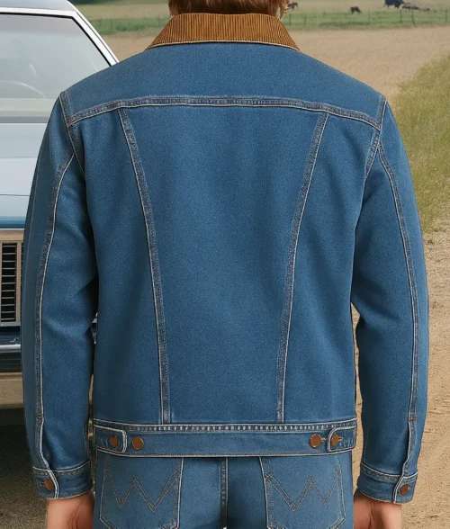 Stranger Things S05 Charlie Heaton Blue Denim Jacket - Back