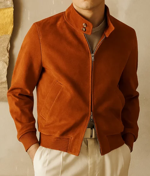 Stranger Things S05 Joe Keery Suede Jacket - Front