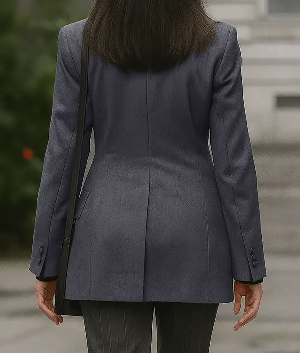 The Devil Wears Prada 2 Anne Hathaway Grey Blazer - Back