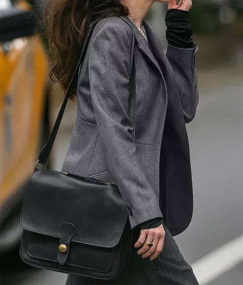 The Devil Wears Prada 2 Anne Hathaway Grey Blazer - Side