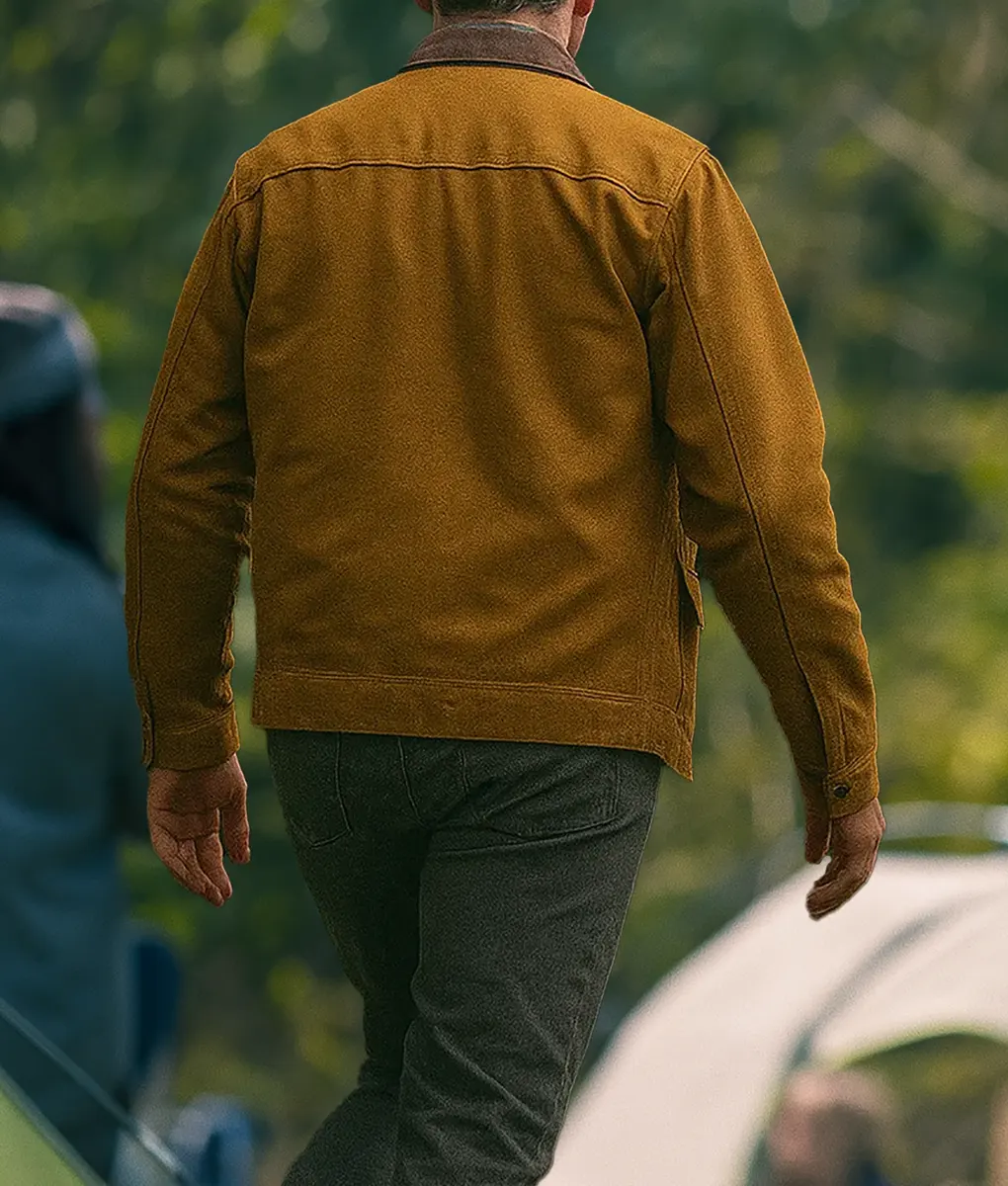 Untamed Eric Bana Brown Jacket - Back