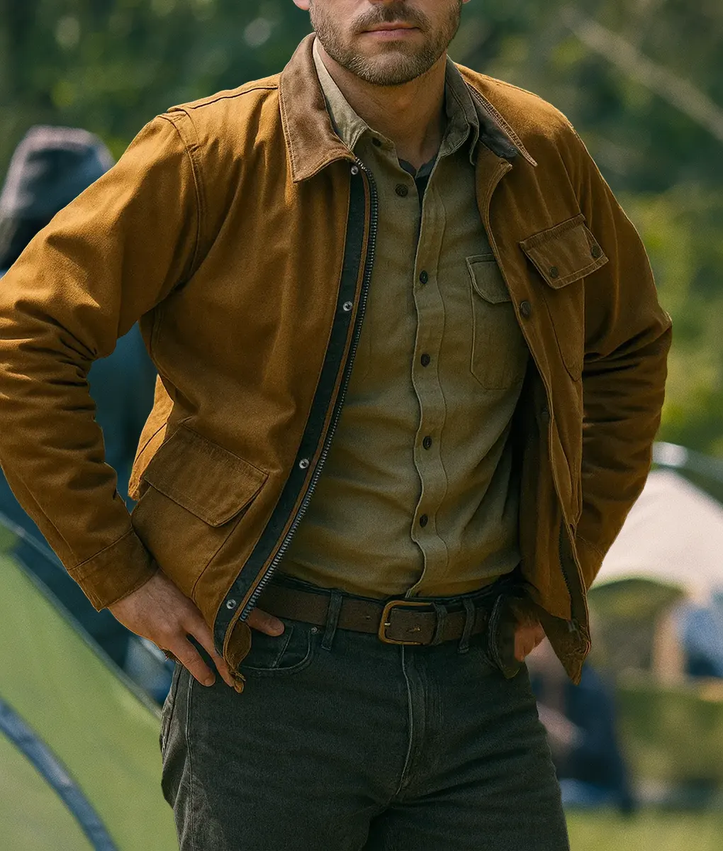 Untamed Eric Bana Brown Jacket - Front