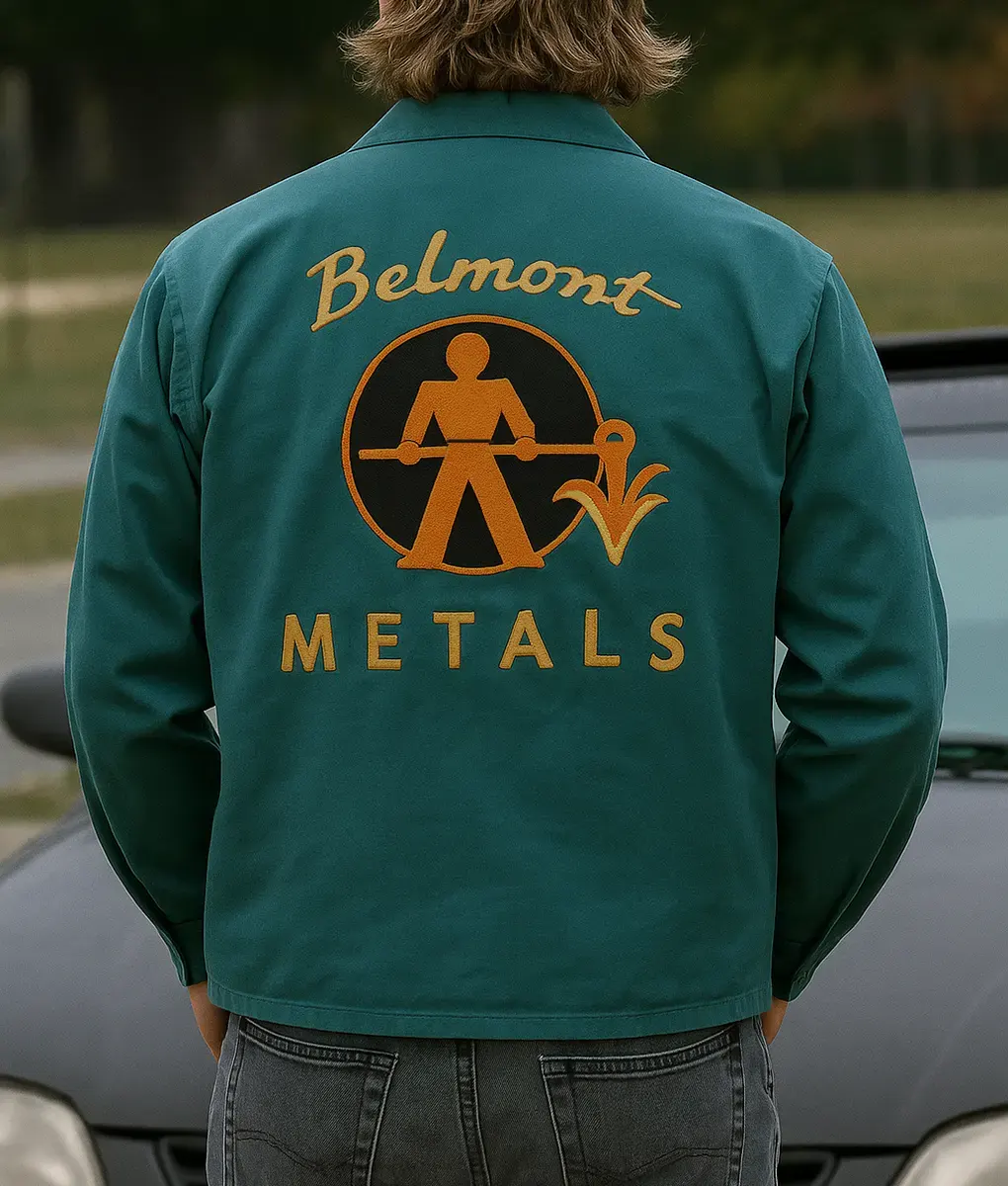 Caught Stealing Austin Butler Belmont Metals Shirt Jacket - Back