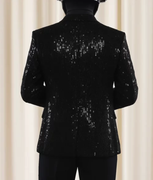 Daft Punk Sequin Blazer - Black Back