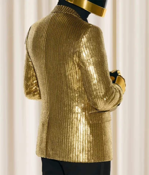Daft Punk Sequin Blazer - Golden Back
