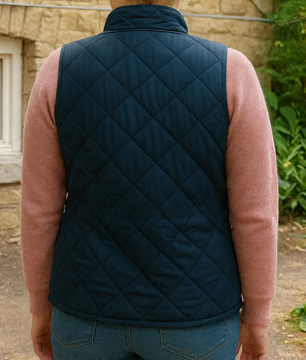 Ginny & Georgia Jennifer Robertson Blue Vest - Back