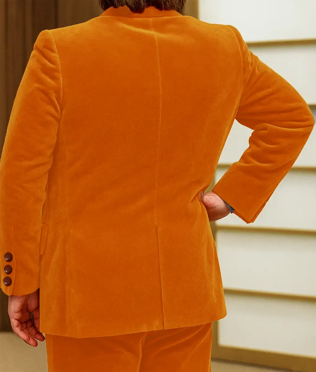 Mike Myers Austin Powers Orange Blazer - Back