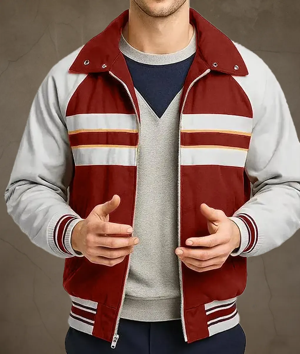 Stranger Things S05 Caleb McLaughlin Bomber Jacket- Front