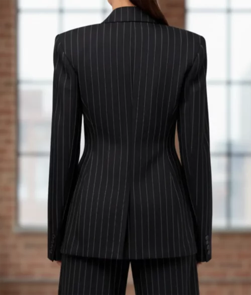 Only Murders In The Building S05 Selena Gomez Striped Blazer - Back