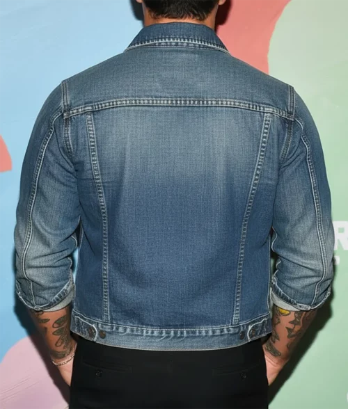Tyler Posey Blue Denim Jacket - Back