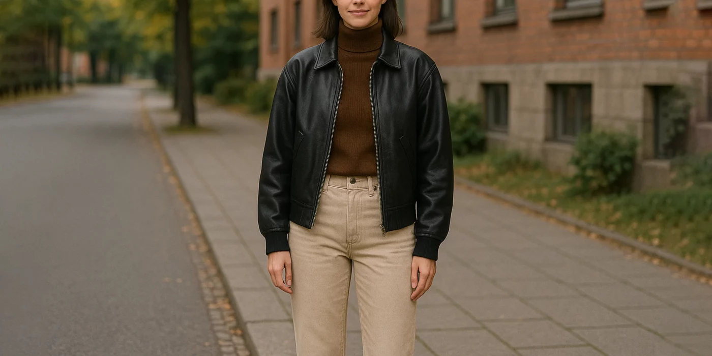 female leather jacket outfit ideas