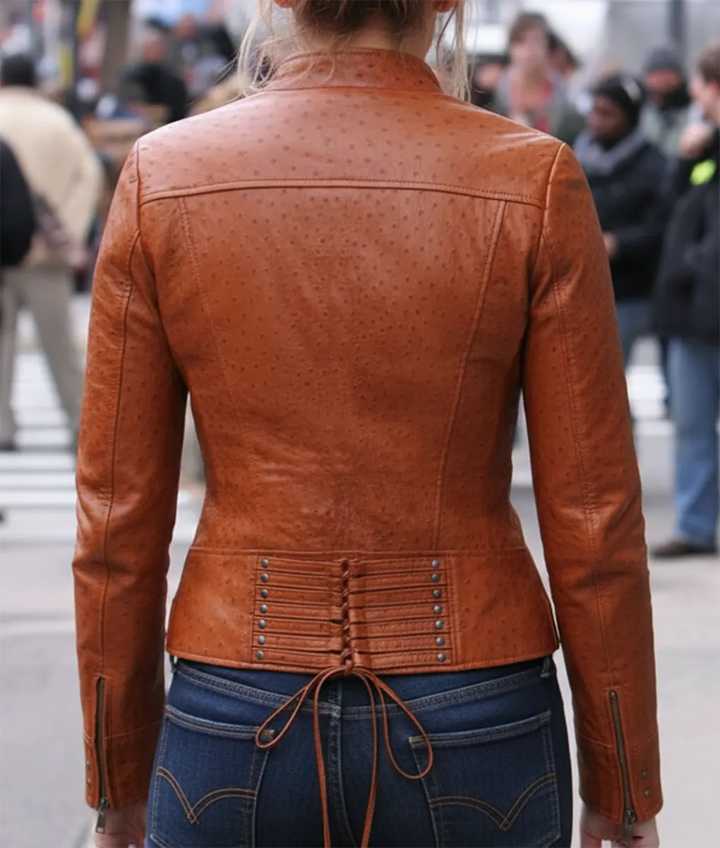 Gossip Girl Blake Lively Leather Jacket - Back