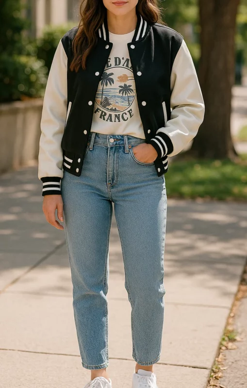 what to wear with a bomber jacket female