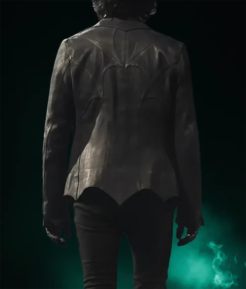 Swedish rock band Ghost Tobias Forge Black Leather Jacket - Back