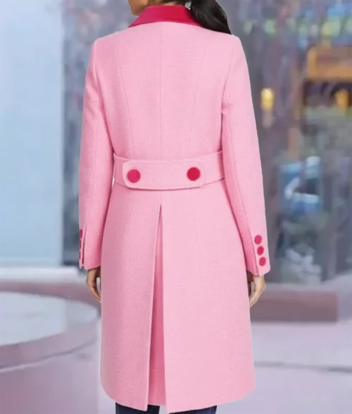 The Today Show Jenna Bush Hager Pink Coat - Back