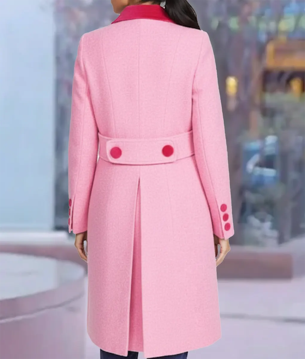 The Today Show Jenna Bush Hager Pink Coat - Back