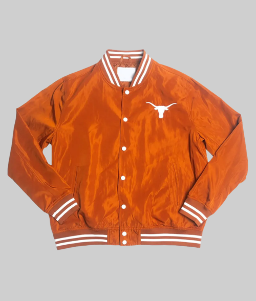 Unisex Orange Bomber Jacket – Clearance Item-Front View