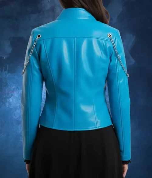 Virgin Punk Clockwork Girl Saki Miyashita Leather Jacket - Back