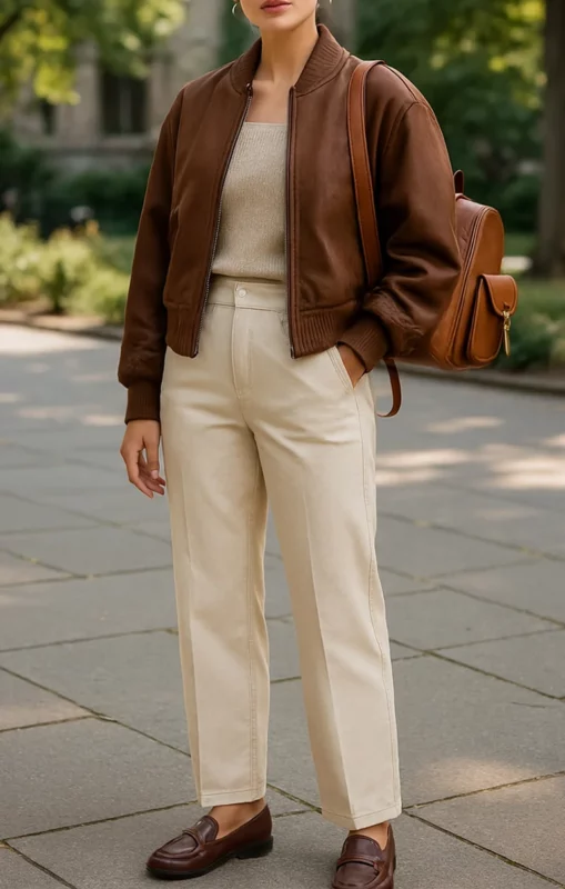 what to wear with a bomber jacket female