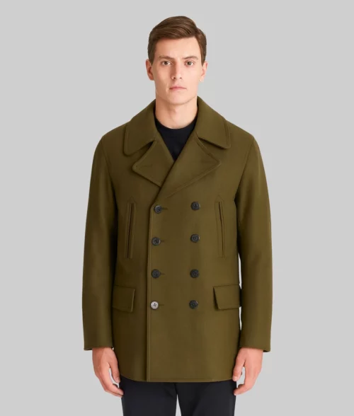 Winston Men's Olive Green PeaCoat | TLC