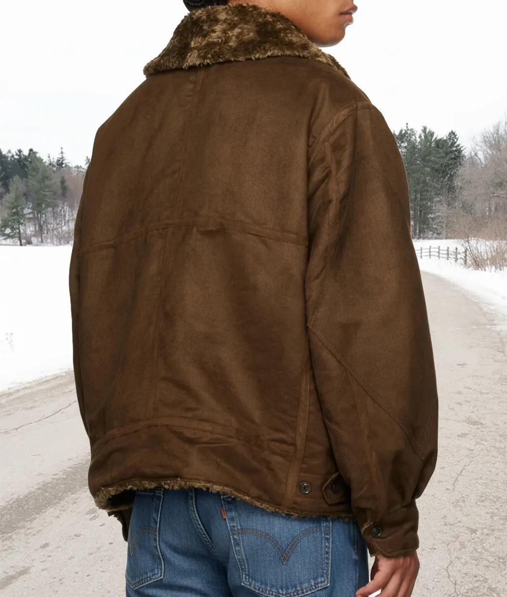 A Very Jonas Christmas Movie Joe Jonas Bomber Jacket - Back