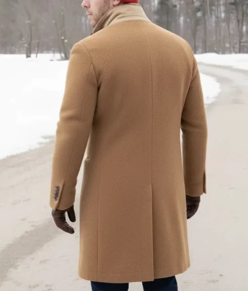 A Very Jonas Christmas Movie Nick Jonas Wool Coat - Back
