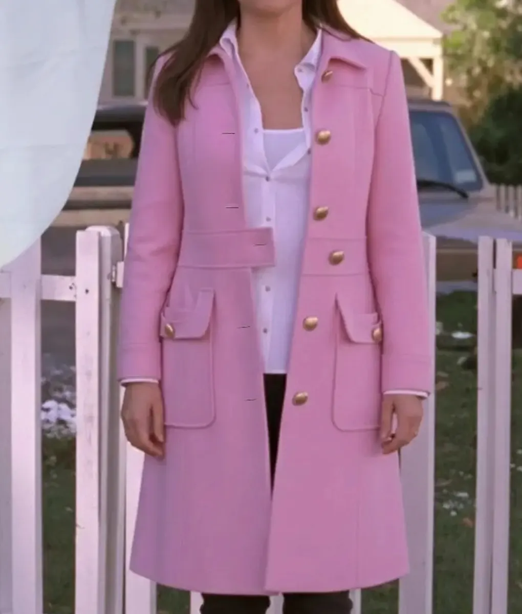 Gilmore Girls Lauren Graham Pink Coat - Front