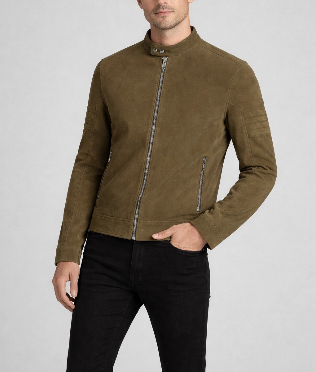 Men's Ziley Caf&eacute; Racer Jacket | Men's Caf&eacute; Racer Jacket-4
