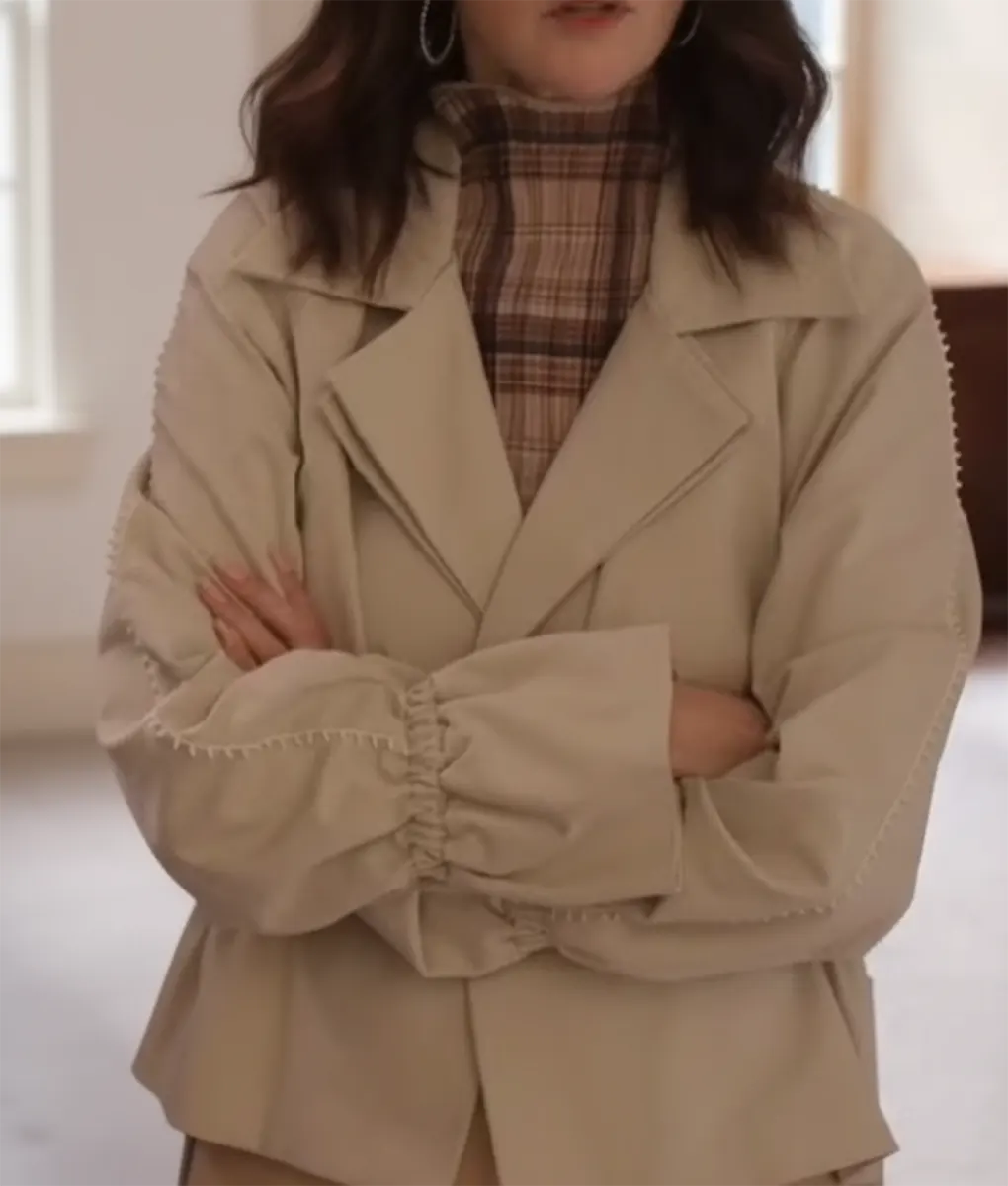 Only Murders In The Building S05 Selena Gomez Short Coat - Front