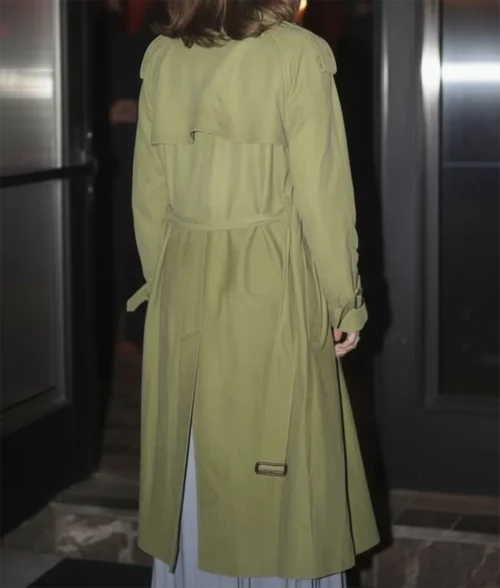 Paige Lorenze Green Trench Coat - Back