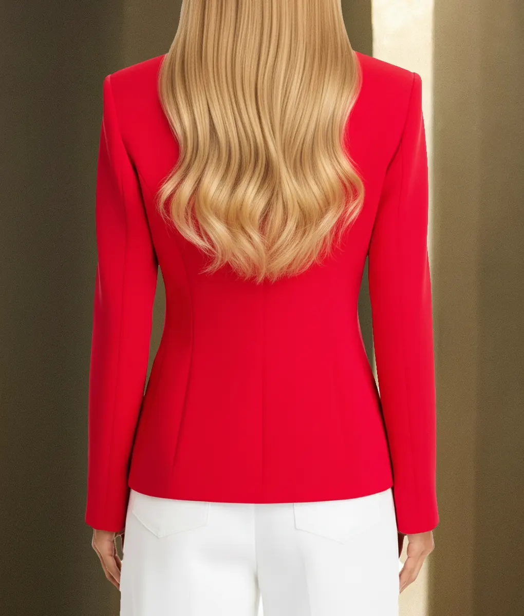 Reasonable Doubt S03 Brandee Evans Red Blazer - Back