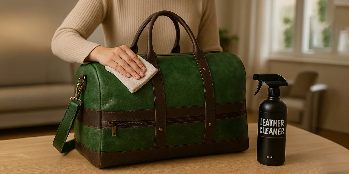 how to remove smell from leather bag