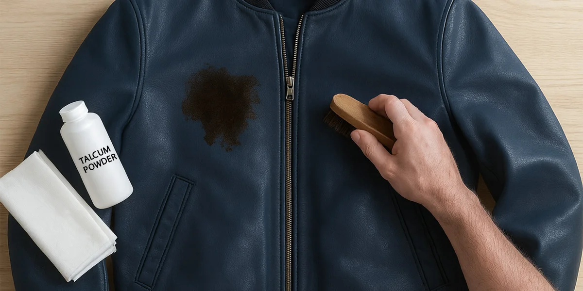 how to get oil out of leather
