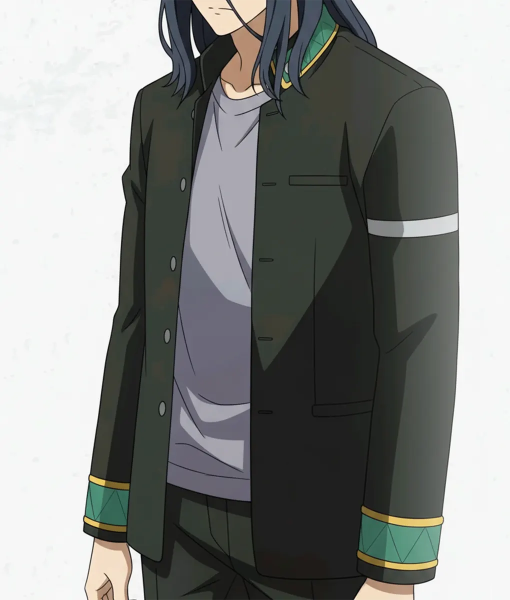 Wind Breaker Bofurin Green Cotton Jacket - Side