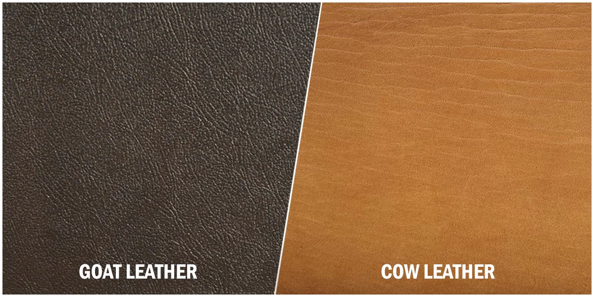 goat leather vs cow leather