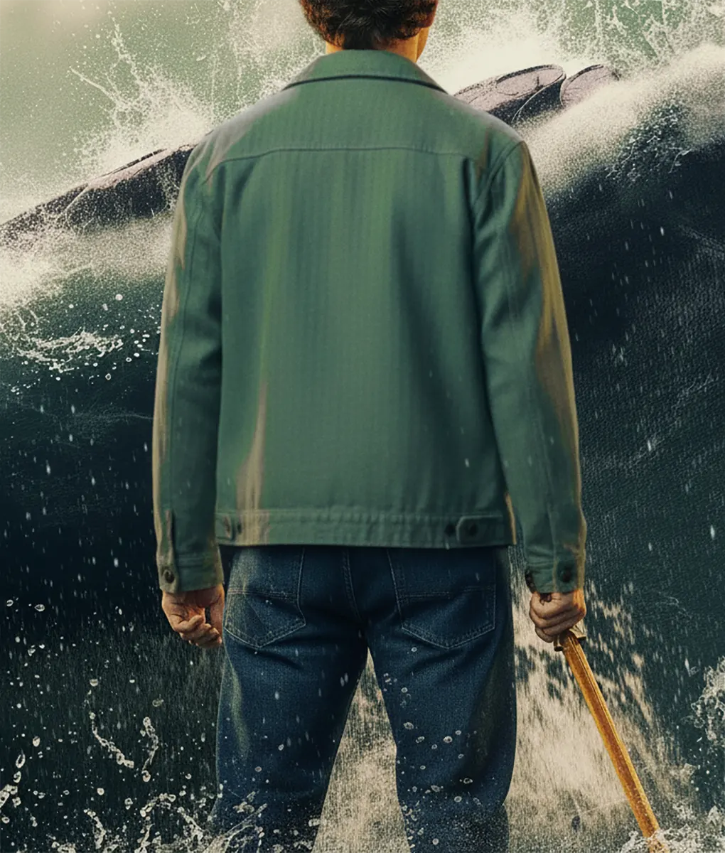 Percy Jackson And The Olympians Walker Scobell Cotton Jacket - Back