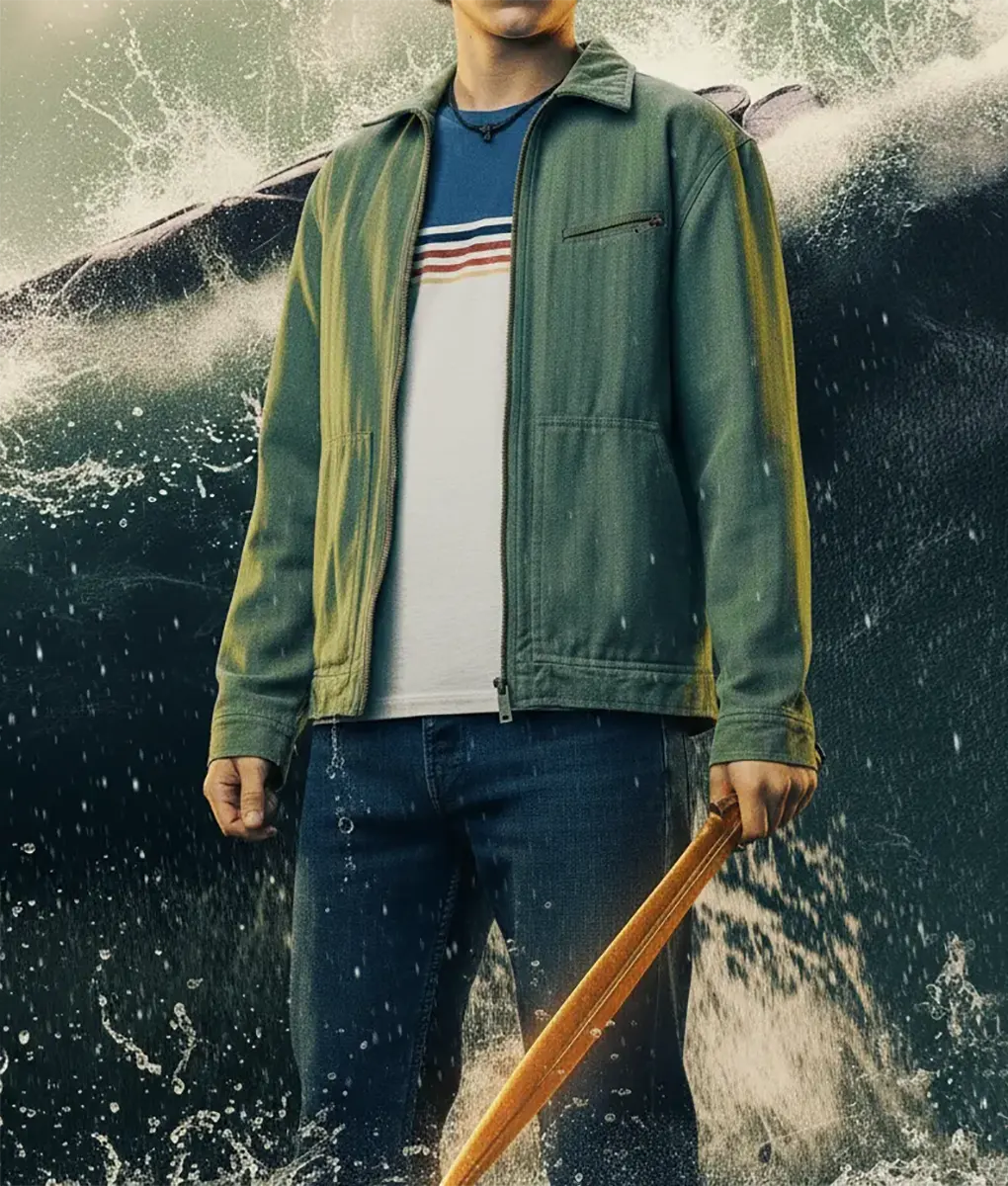 Percy Jackson And The Olympians Walker Scobell Cotton Jacket - Front