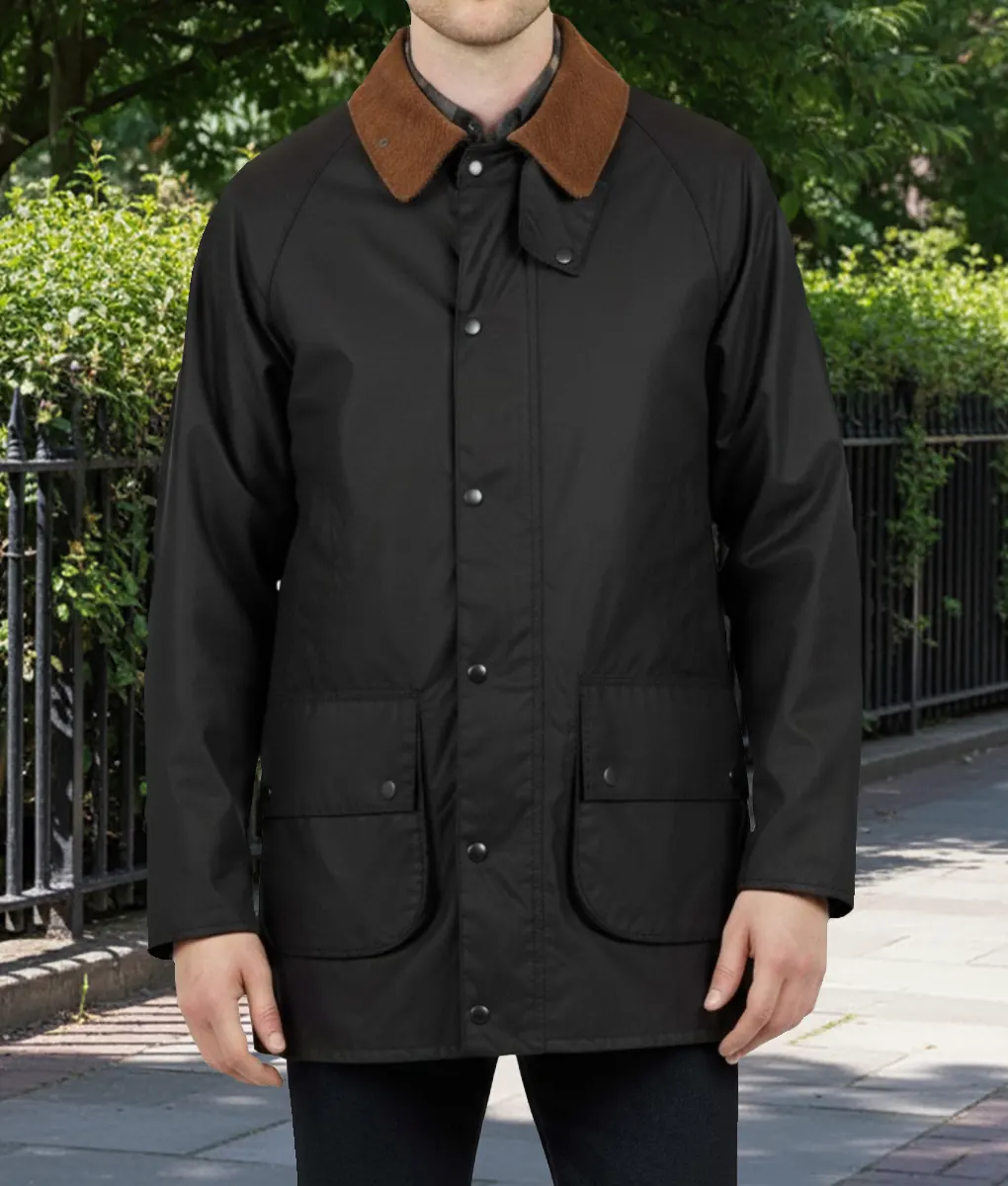 The Drama Robert Pattinson Black cotton Jacket - Front