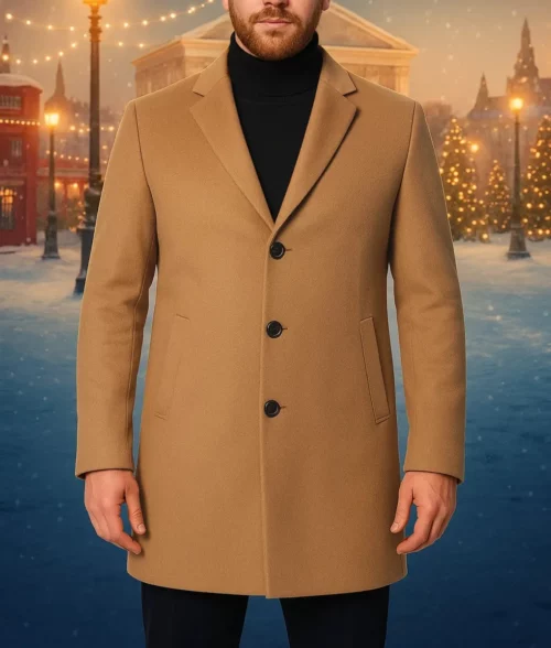 Tinsel Town Kiefer Sutherland Wool Coat - Front