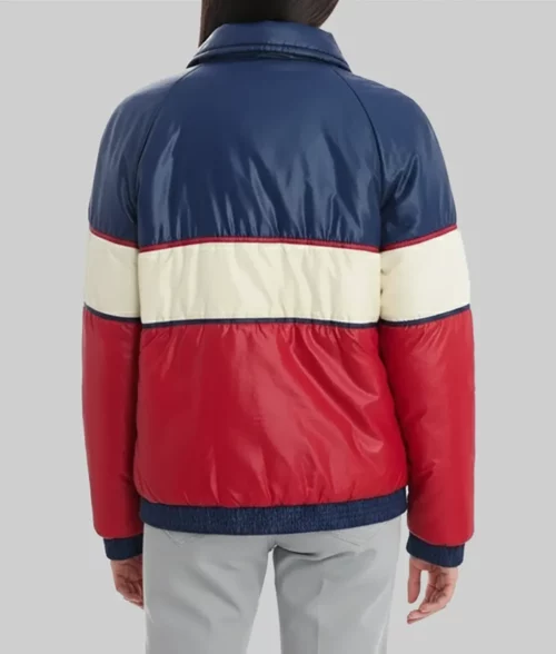 Vintage 70s Color Block Puffer Jacket - Back