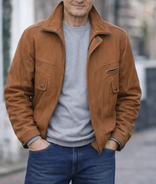 4 Kids Walk Into a Bank Liam Neeson Jacket - Front