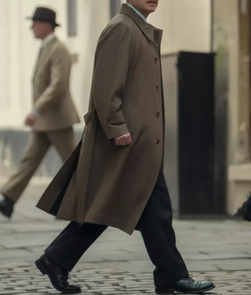 Agatha Christie's Seven Dials Martin Freeman Trench Coat - Side